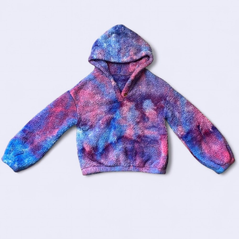7/$20 Kids Tie-Dye Fuzzy Hoodie